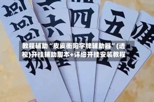 教程辅助“皮皮衡阳字牌辅助器”(透视)开挂辅助脚本+详细开挂安装教程