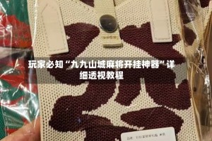 玩家必知“九九山城麻将开挂神器”详细透视教程