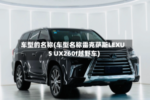 车型的名称(车型名称雷克萨斯LEXUS UX260f越野车)