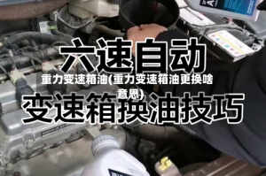 重力变速箱油(重力变速箱油更换啥意思)