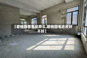 【碧桂园有毛坯房么,碧桂园毛坯房好不好】