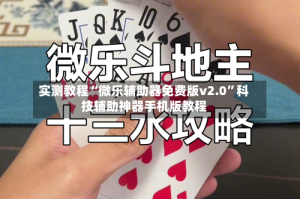 实测教程“微乐辅助器免费版v2.0”科技辅助神器手机版教程