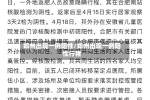 郑州出现一例阳性/郑州出现一例阳性行程