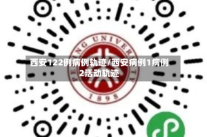 西安122例病例轨迹/西安病例1病例2活动轨迹