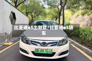比亚迪e5出新款/比亚迪e5轿车