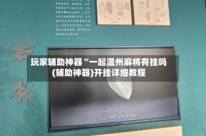 玩家辅助神器“一起温州麻将有挂吗(辅助神器)开挂详细教程