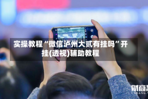 实操教程“微信泸州大贰有挂吗”开挂(透视)辅助教程