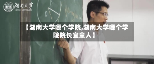 【湖南大学哪个学院,湖南大学哪个学院院长宜章人】-第2张图片
