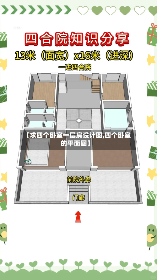 【求四个卧室一层房设计图,四个卧室的平面图】-第2张图片