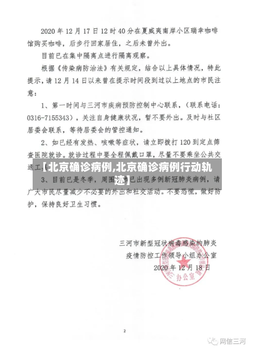 【北京确诊病例,北京确诊病例行动轨迹】-第1张图片