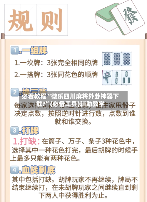 必看教程“微乐四川麻将外卦神器下载?”(必备工具)辅助教学-第1张图片