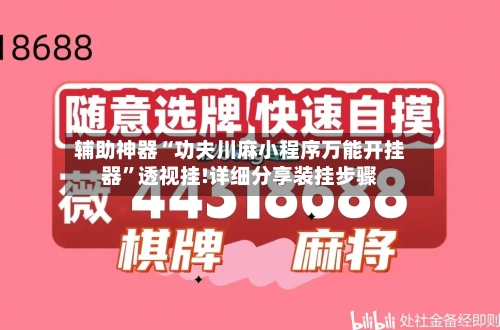 辅助神器“功夫川麻小程序万能开挂器”透视挂!详细分享装挂步骤-第1张图片