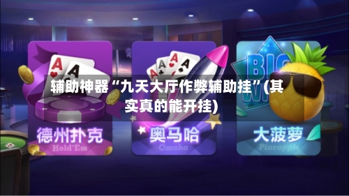 辅助神器“九天大厅作弊辅助挂	”(其实真的能开挂)-第2张图片