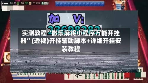 实测教程“微乐麻将小程序万能开挂器”(透视)开挂辅助脚本+详细开挂安装教程-第1张图片