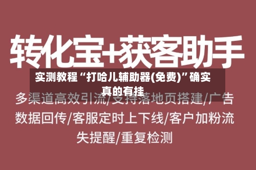 实测教程“打哈儿辅助器(免费)”确实真的有挂-第3张图片