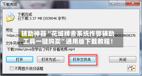 辅助神器“花城牌舍系统作弊辅助工具一键购买”通用版下载教程！-第2张图片