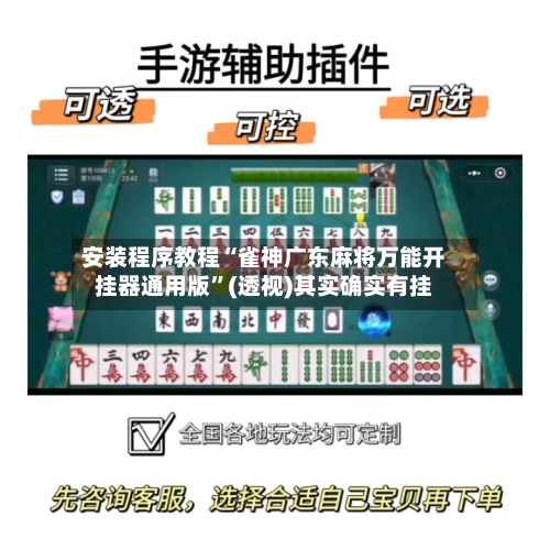 安装程序教程“雀神广东麻将万能开挂器通用版”(透视)其实确实有挂-第3张图片