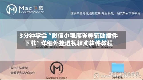 3分钟学会“微信小程序雀神辅助插件下载	”详细外挂透视辅助软件教程-第2张图片