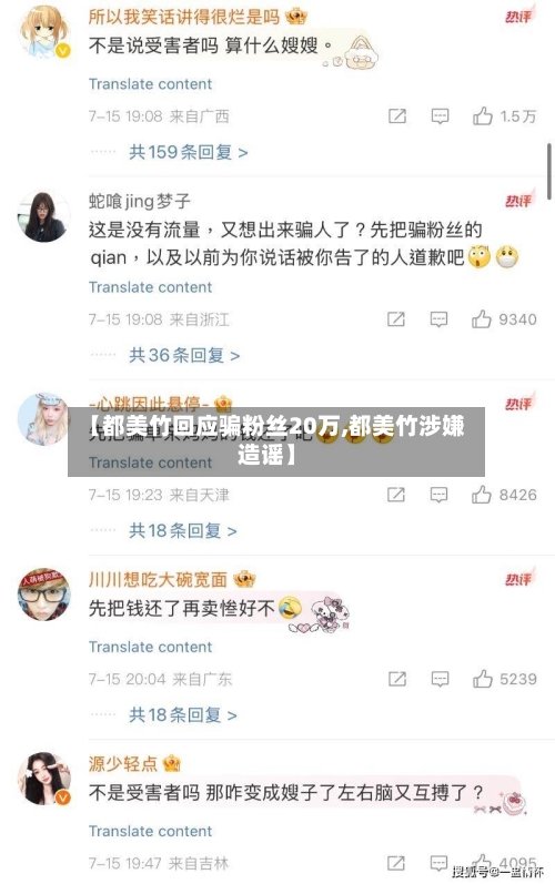 【都美竹回应骗粉丝20万,都美竹涉嫌造谣】-第2张图片