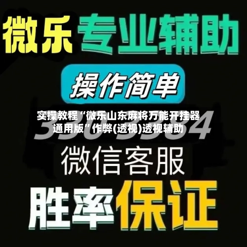 实操教程“微乐山东麻将万能开挂器通用版”作弊(透视)透视辅助-第1张图片