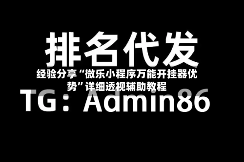 经验分享“微乐小程序万能开挂器优势”详细透视辅助教程-第2张图片
