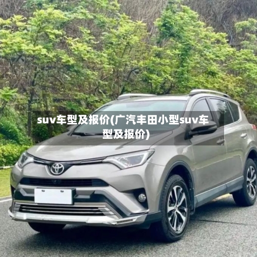 suv车型及报价(广汽丰田小型suv车型及报价)-第3张图片