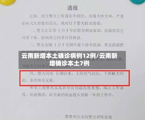 云南新增本土确诊病例12例/云南新增确诊本土7例-第1张图片