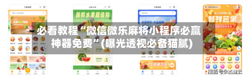 必看教程“微信微乐麻将小程序必赢神器免费”(曝光透视必备猫腻)-第2张图片