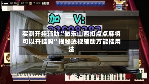实测开挂辅助“微乐山西扣点点麻将可以开挂吗”揭秘透视辅助万能挂用法-第1张图片