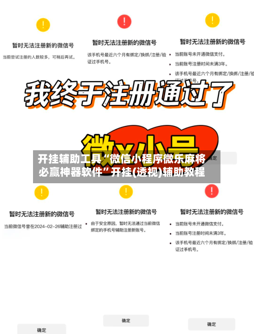 开挂辅助工具“微信小程序微乐麻将必赢神器软件”开挂(透视)辅助教程-第3张图片