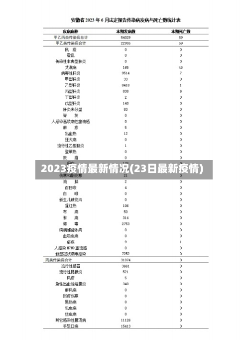 2023疫情最新情况(23日最新疫情)-第3张图片