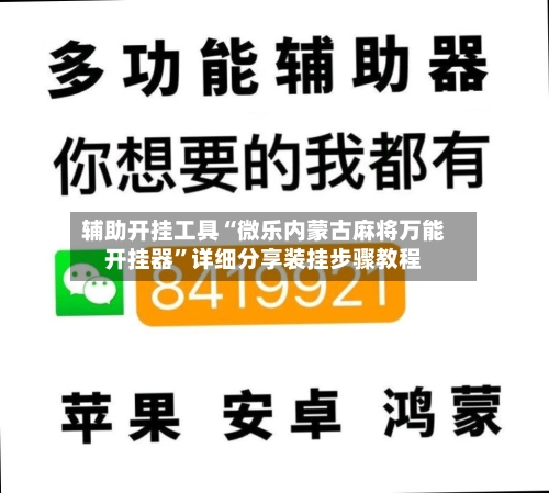 辅助开挂工具“微乐内蒙古麻将万能开挂器”详细分享装挂步骤教程-第1张图片
