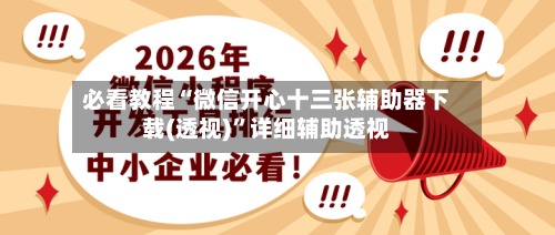 必看教程“微信开心十三张辅助器下载(透视)”详细辅助透视-第3张图片