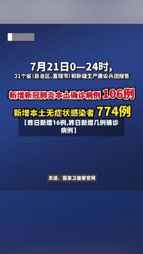 【昨日新增16例,昨日新增几例确诊病例】-第2张图片