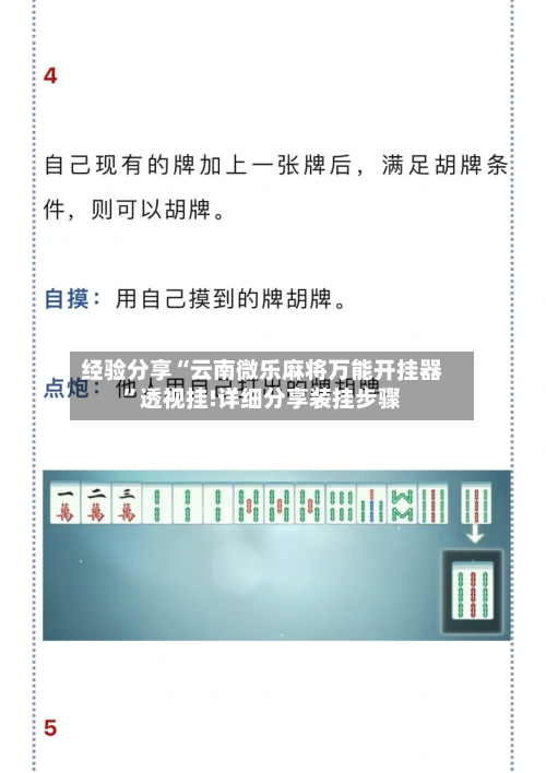 经验分享“云南微乐麻将万能开挂器	”透视挂!详细分享装挂步骤-第2张图片