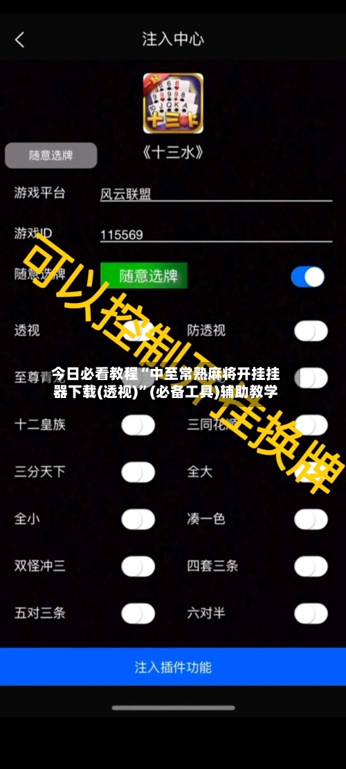 今日必看教程“中至常熟麻将开挂挂器下载(透视)	”(必备工具)辅助教学-第1张图片