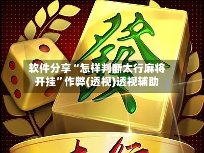 软件分享“怎样判断太行麻将开挂	”作弊(透视)透视辅助-第2张图片