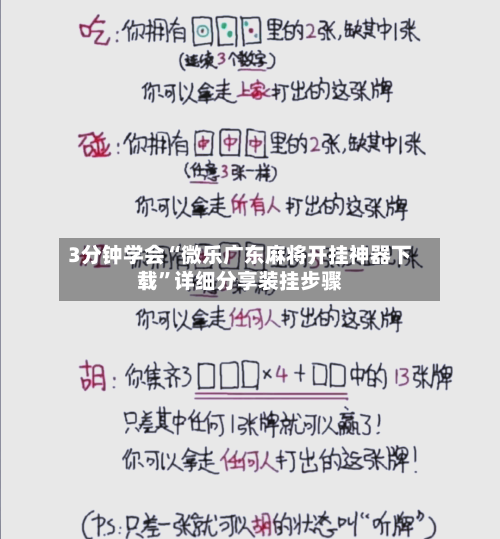 3分钟学会“微乐广东麻将开挂神器下载”详细分享装挂步骤-第2张图片