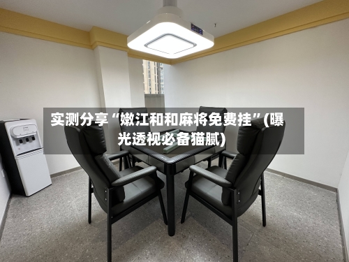 实测分享“嫩江和和麻将免费挂	”(曝光透视必备猫腻)-第1张图片