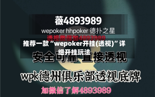 推荐一款“wepoker开挂(透视)”详细开挂玩法-第1张图片