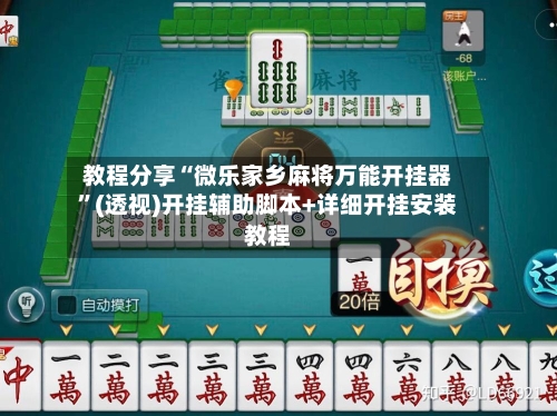 教程分享“微乐家乡麻将万能开挂器”(透视)开挂辅助脚本+详细开挂安装教程-第1张图片