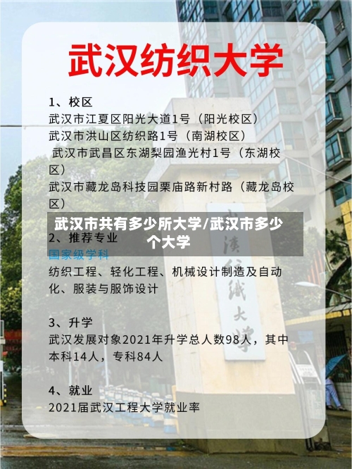 武汉市共有多少所大学/武汉市多少个大学-第1张图片