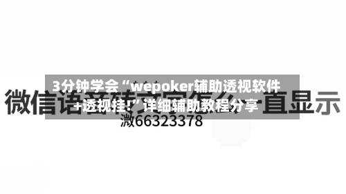 3分钟学会“wepoker辅助透视软件+透视挂!”详细辅助教程分享-第1张图片