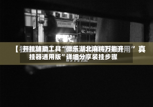 开挂辅助工具“微乐湖北麻将万能开挂器通用版	”详细分享装挂步骤-第1张图片