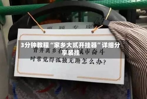 3分钟教程“家乡大贰开挂器”详细分享装挂-第1张图片