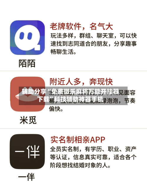 辅助分享“免费微乐麻将万能开挂器下载	”科技辅助神器手机-第1张图片