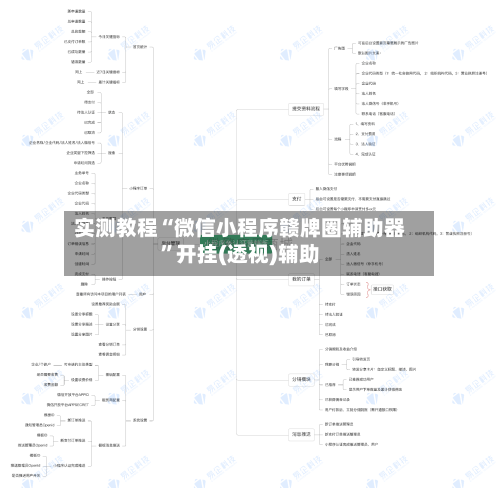 实测教程“微信小程序赣牌圈辅助器	”开挂(透视)辅助-第1张图片