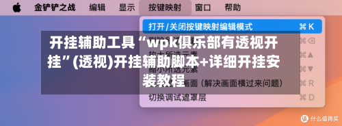 开挂辅助工具“wpk俱乐部有透视开挂”(透视)开挂辅助脚本+详细开挂安装教程-第1张图片