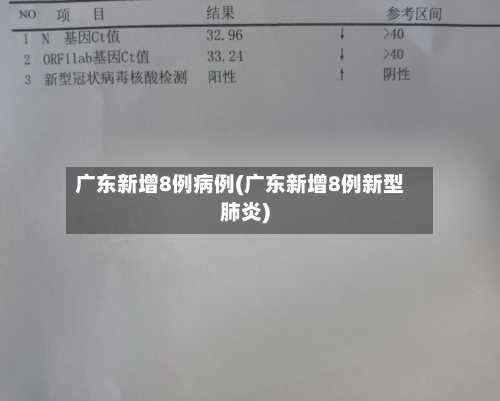 广东新增8例病例(广东新增8例新型肺炎)-第1张图片