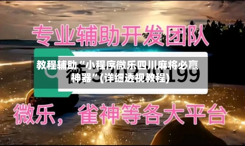 教程辅助“小程序微乐四川麻将必赢神器	”(详细透视教程)-第1张图片